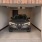 a car parked in a garage