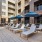 Outdoor poolside tanning deck